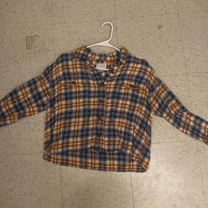 cropped flannel